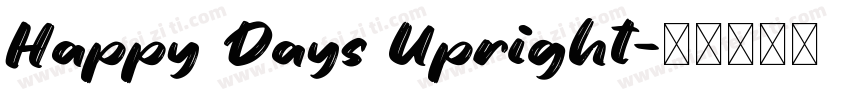 Happy Days Upright字体转换